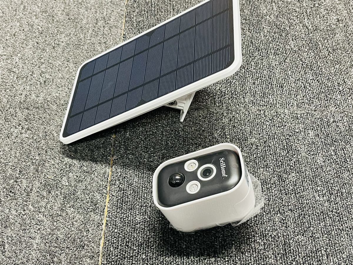1 jpy ~Srihome newest solar panel attaching security camera 200 ten thousand pixels high resolution .. monitoring moving body detection night vision photographing coloring video recording 