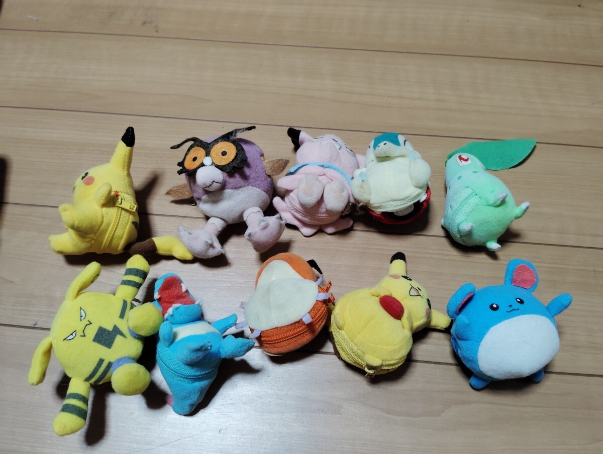 #TOMY[ Pikachu = Monstar ball * metamorphosis Quruli . soft toy ] Pocket Monster mascot soft toy fastener reversible 