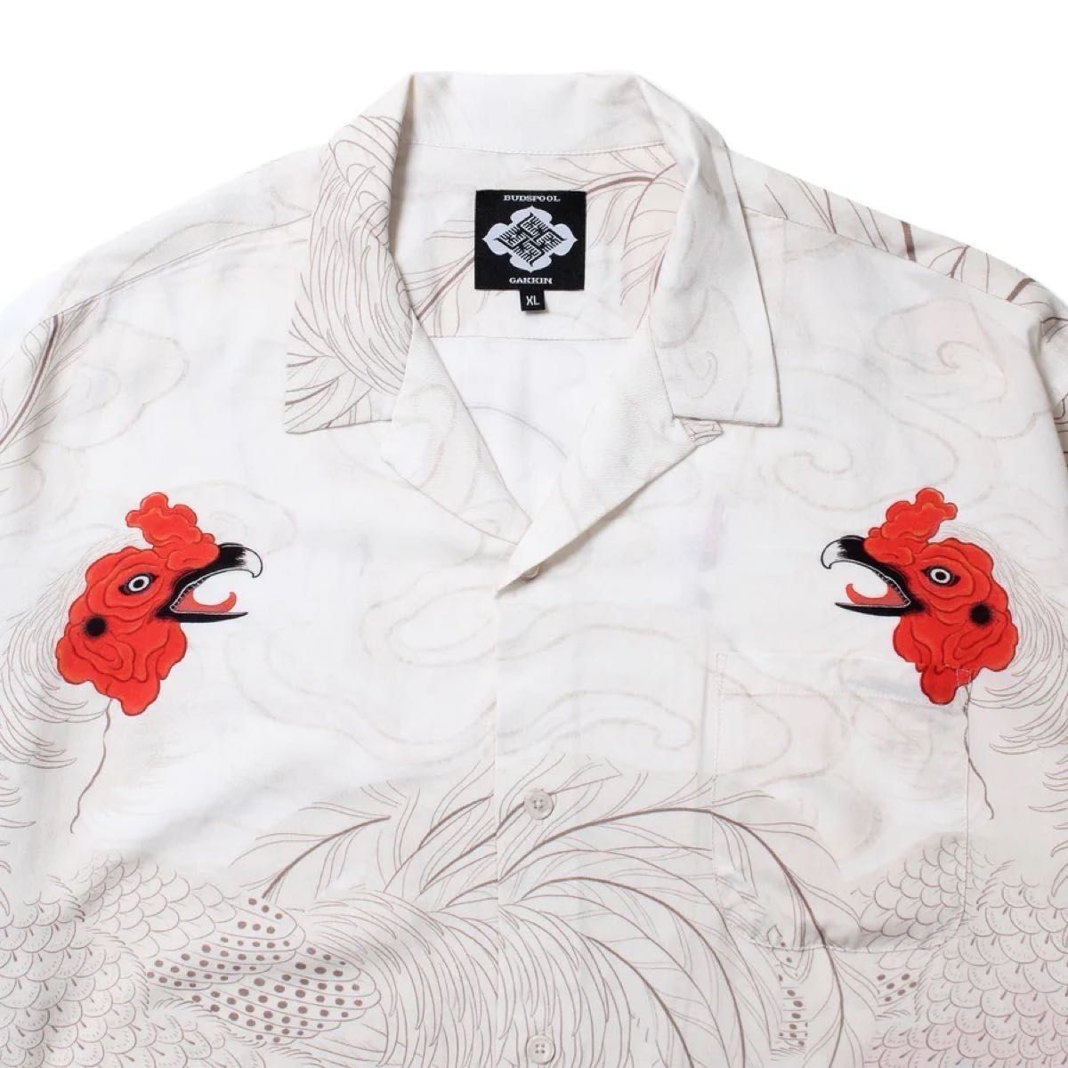 GAKKIN BUDSPOOL 渦軍鶏 L/S HAWAIIAN SHIRT シャツ ガッキン GAKKIN BUDSPOOL 渦軍鶏 L/S HAWAIIAN SHIRT シャツ ガッキン