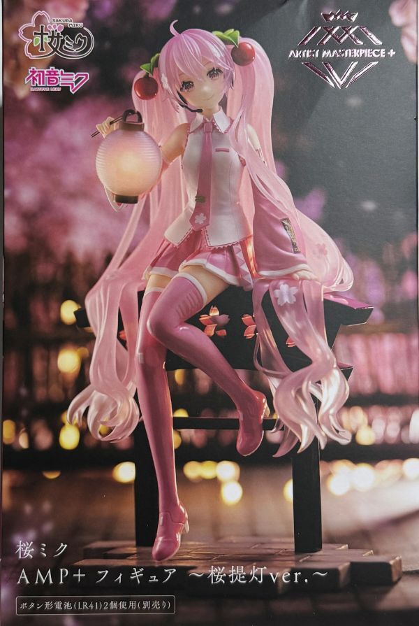 未開封 桜ミク AMP＋ フィギュア桜提灯ver. Sakura Miku Lantern Ver. Figure_画像1