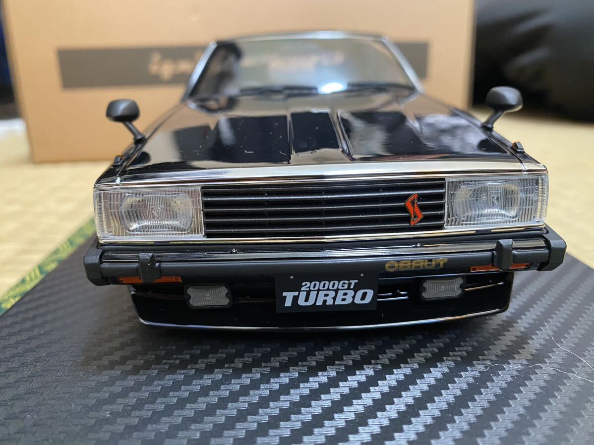 IG1092 1/18 Nissan Skyline 2000 Turbo GT-ES(C211)Black日産ニッサンスカイラインジャパン後期RSワタナベホイールイグニッションモデル の画像2