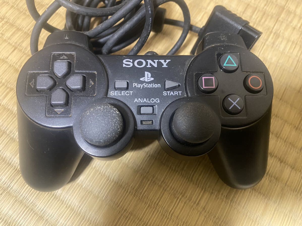 SONY PlayStation 2 コントローラー 本体　プレイステーション2 SCPH-15000 ソニー　ブラック_画像2