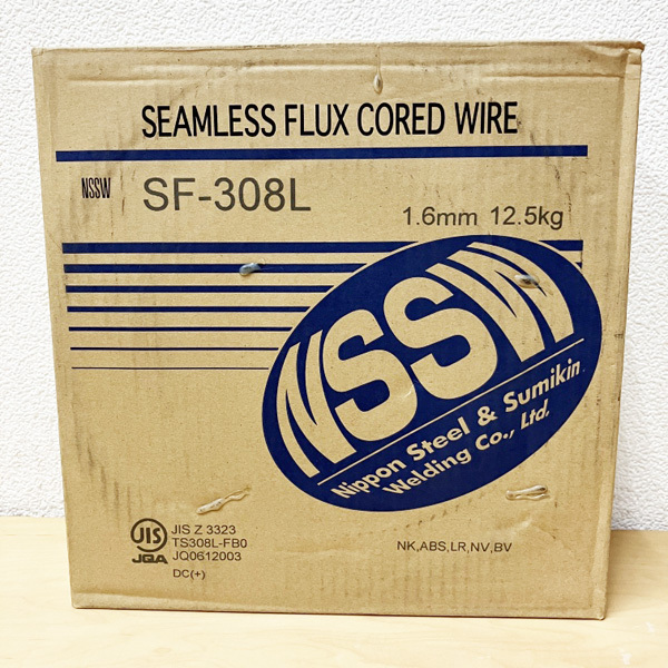 【未開封品】NIPPON STEEL/日鉄溶接 NSSW-SF-308L 1.6mm 12.5kg フラックス入りワイヤ 低炭素18%Cr-8%Ni ステンレス鋼用 ※No.3※