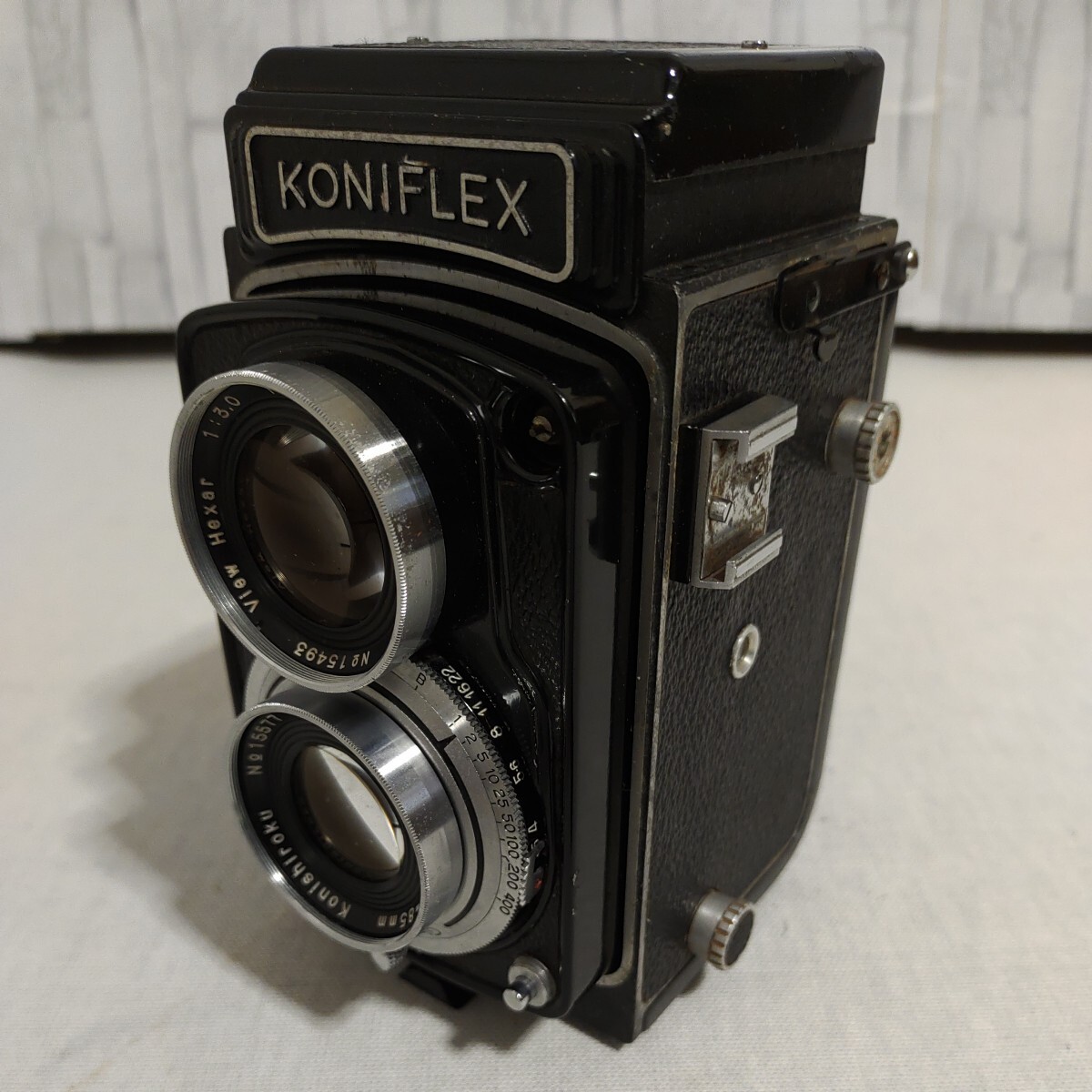 F029 二眼レフカメラ KONIFLEX 二眼レフ カメラ 8$mm F3.0 3.5 の画像3