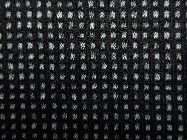 ウール100 圧縮接結ウールニット ドット ジャケット 厚地 巾125cm 長4m 黒 [m744]の画像4
