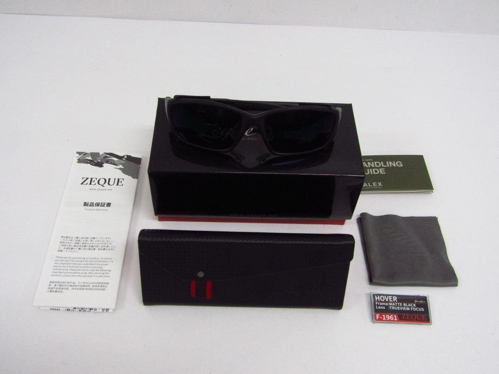 ZEAL OPTICS Zeque ゼクー HOVER F-1961 マットブラック 偏光サングラス ◆ SP8045