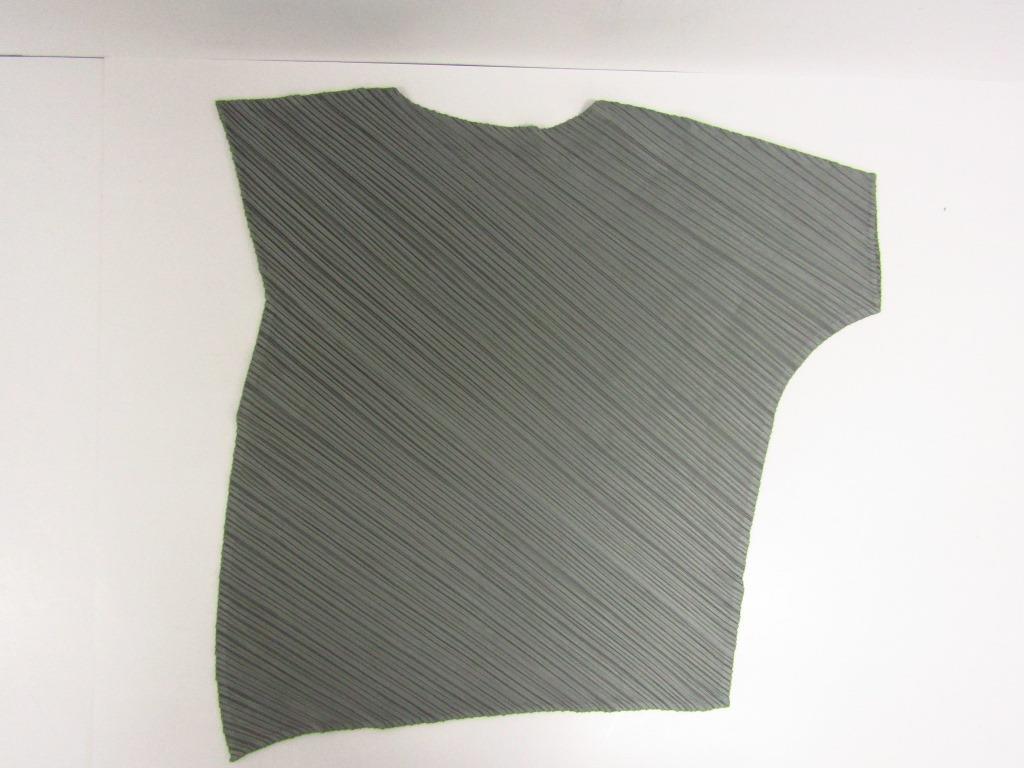 PLEATS PLEASE プリーツプリーズ カットソー アシンメトリー PP31-JT615 ISSEY MIYAKE サイズ：3 グレー レディース ◆ FL980_画像2