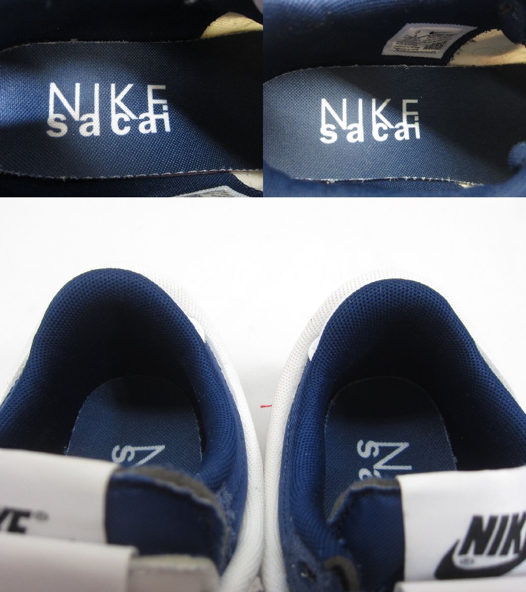 NIKE ナイキ ZOOM CORTEZ SP SACAI DQ0581-100 SIZE:US6 24.0cm レディース スニーカー □UT11306_画像8