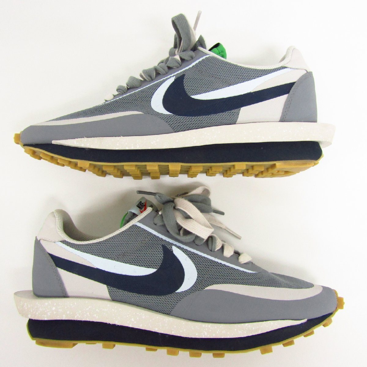 美品 CLOT × SACAI × NIKE LD WAFFLE ”Grey Obsidian/Cool Grey” DH3114-001 SIZE:27.5cm スニーカー 靴 〓A9810の画像5