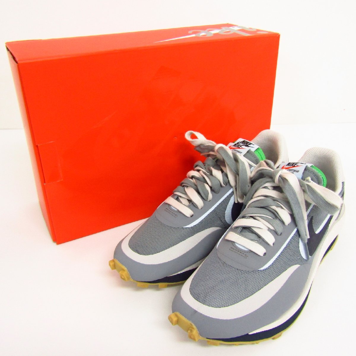 CLOT × SACAI × NIKE ナイキ LD WAFFLE ”Grey Obsidian/Cool Grey” DH3114-001 SIZE:27.0cm スニーカー 靴 〓A9814の画像1