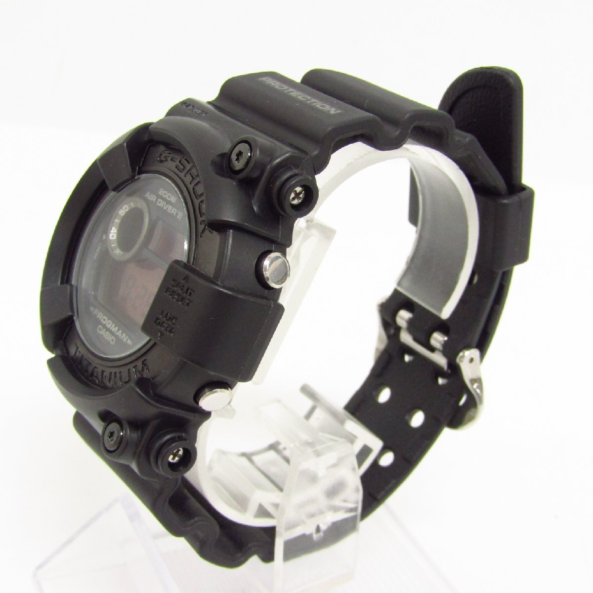 CASIO カシオ G-SHOCK ジーショック マスターオブG フロッグマン DW-8200BK-1JF デジタル クオーツ 腕時計▼AC24928_画像3
