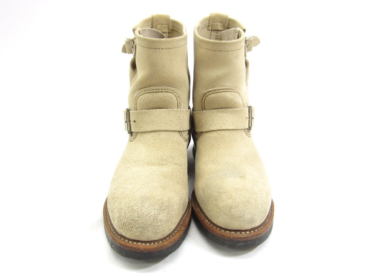 RED WING レッドウィング SHORT ENGINEER ショートエンジニアブーツ 2965 BEIGE SIZE:US8 26.0cm メンズ ブーツ 靴 □UT11199_画像3