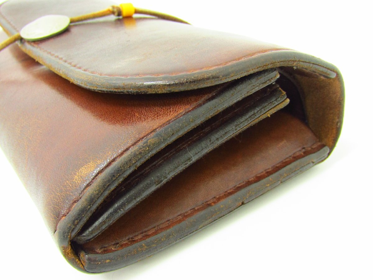 goro\'s Goro's leather 2. folding long wallet ( change purse . equipped ) VAC24876