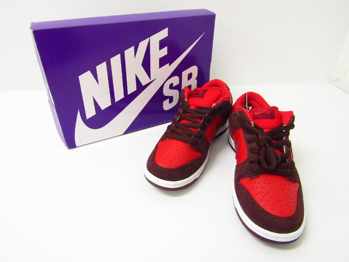 未使用 NIKE SB DUNK LOW PRO DM0807-600 CHERRY 27.5cm スニーカー 靴 ●A9370_画像1