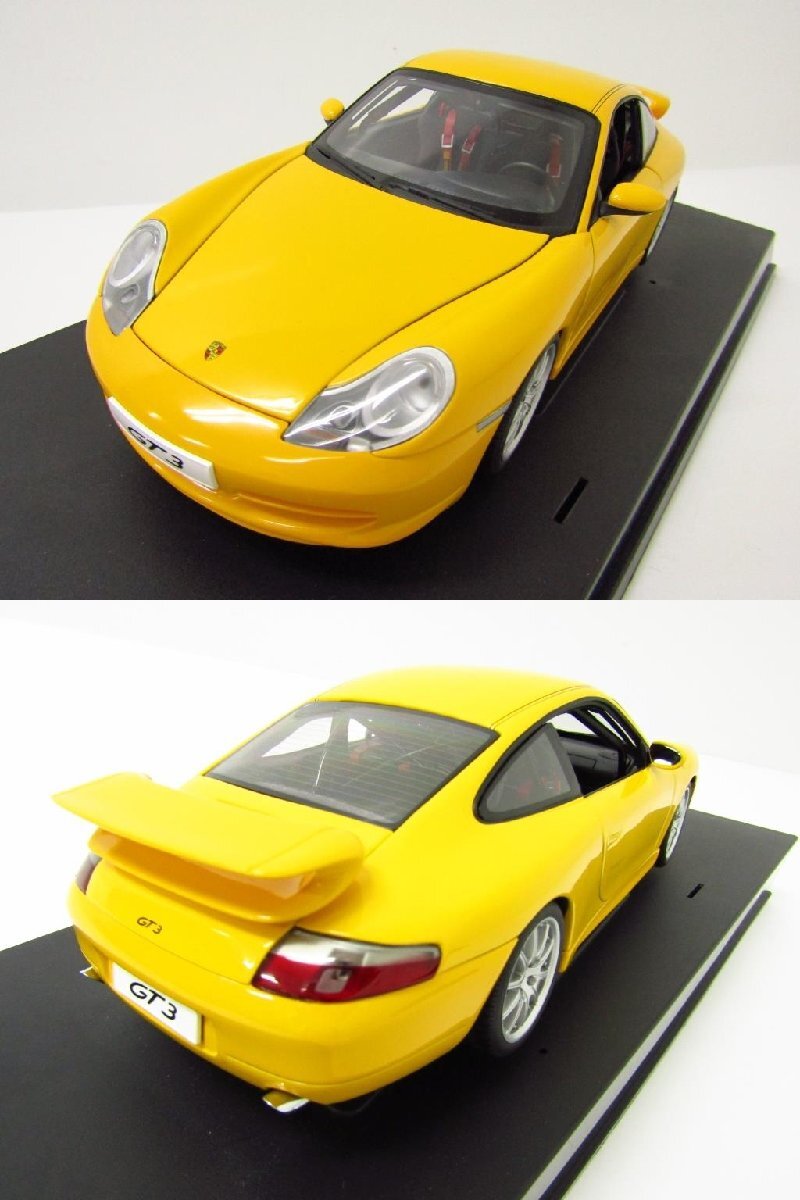 AUTOart オートアート 1/18 ポルシェ 911 GT3 ストリートカー イエロー ダイキャストカー ◆ TY14287の画像4