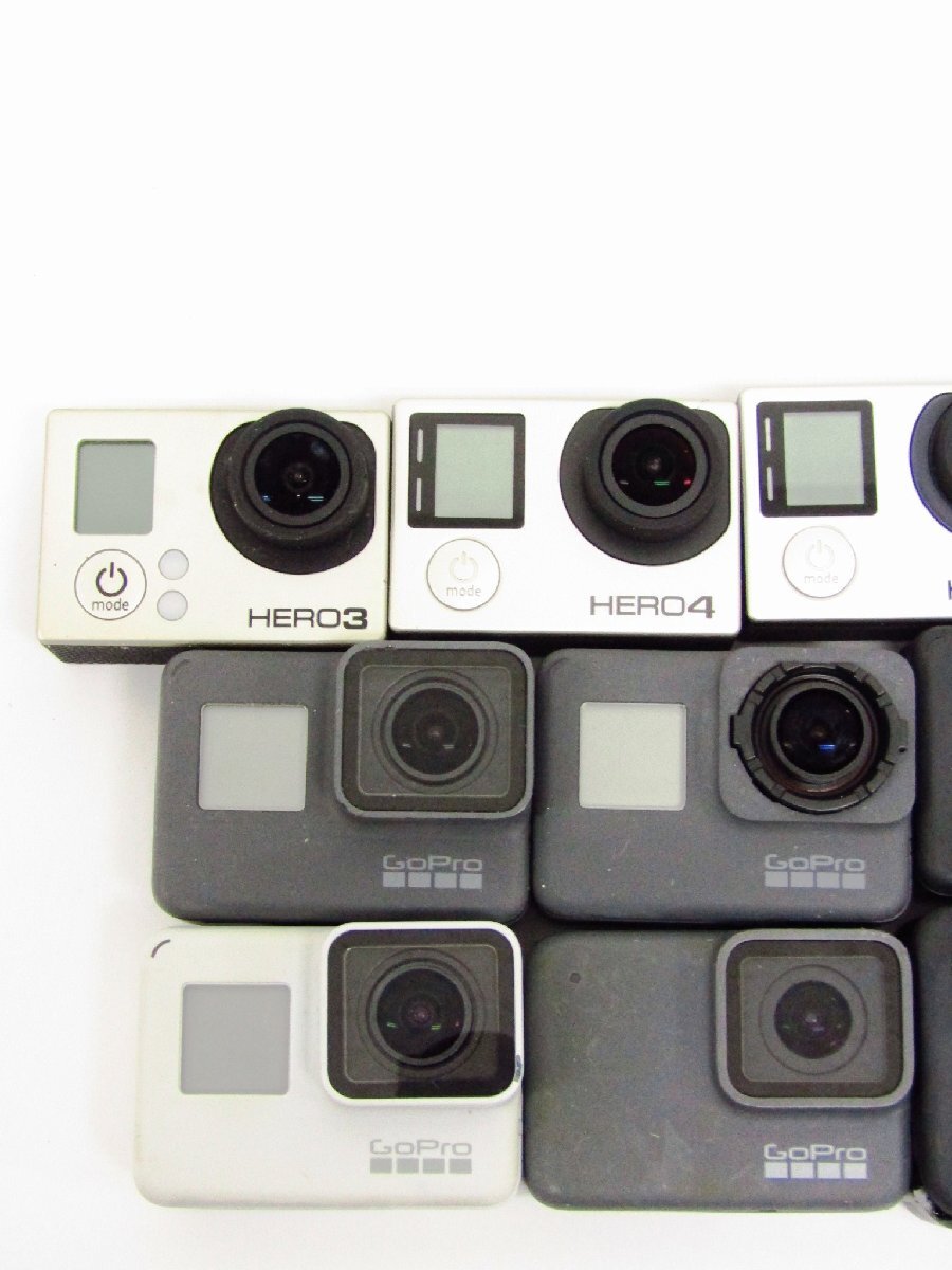 GoPro HEROシリーズ 9/7/5/4/3 大量 10台セット まとめ売り ジャンク品 ●A9250の画像2