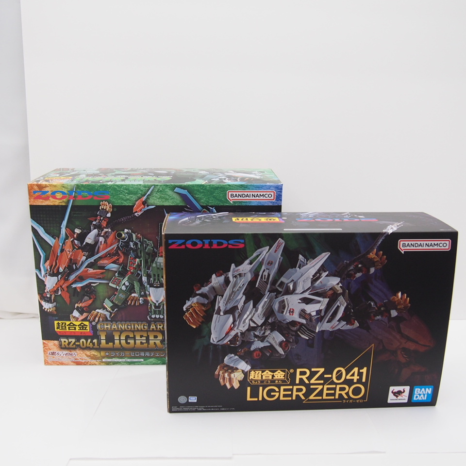 バンダイ 超合金 ZOIDS RZ-041 ライガーゼロ&ライガーゼロ専用チェンジングアーマーセット フィギュア 中古 ∴WH3563_画像1