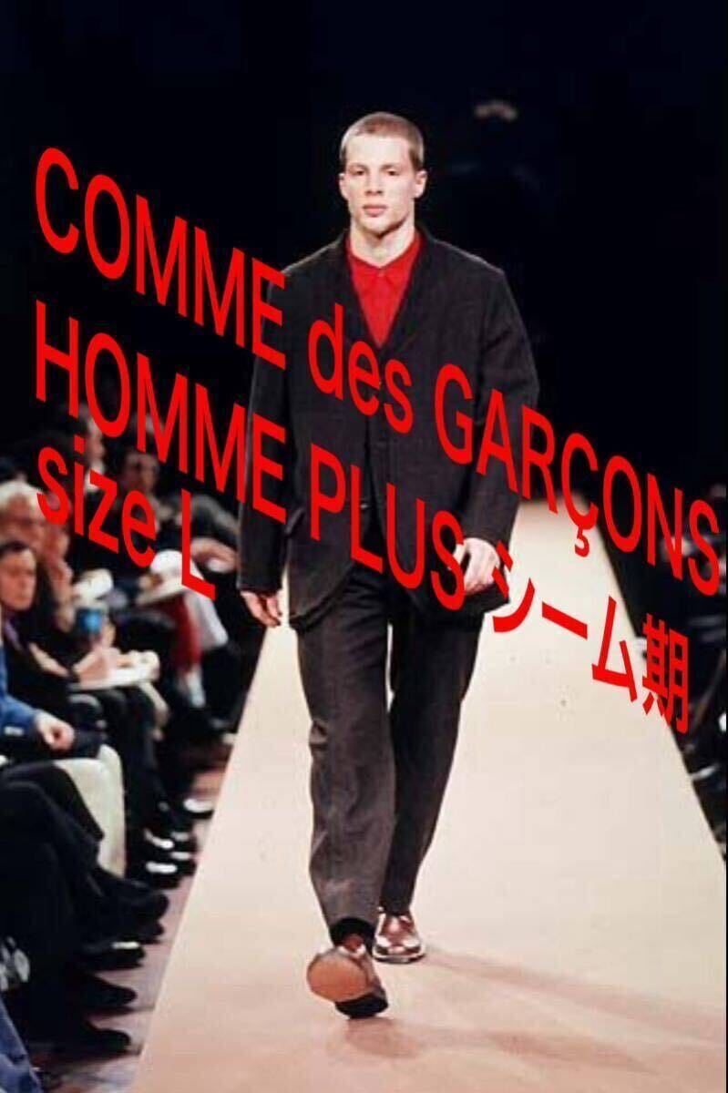 コムデギャルソンオムプリュスcomme des garcons homme plus シーム期 ウールパンツ 黒 L AD2001 の画像1