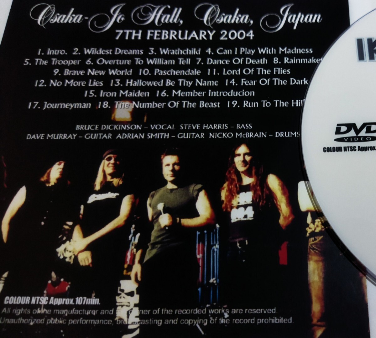 アイアン・メイデン 2004年 大阪 特典付 Iron Maiden Live At Osaka,Japan_画像4