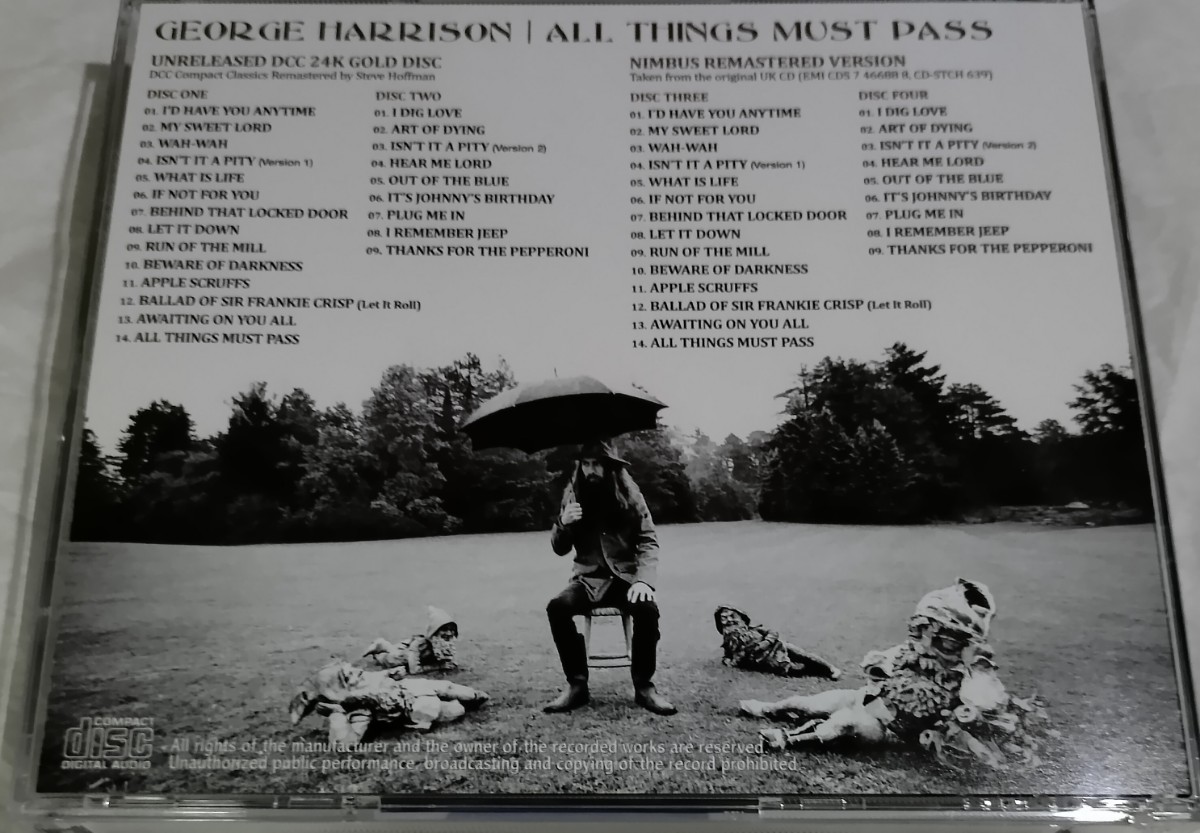 ジョージ・ハリソン 4CD All Things Must Pass Unreleased DCC 24K Gold Disc/Nimbus Remastered Version George Harrisonの画像2