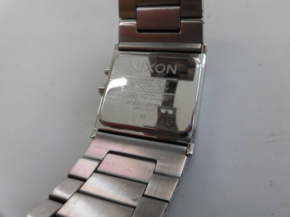 □ ニクソン QZ １４J/４２-２０（１６E）/８G メンズ腕時計 ３点 ジャンク品 □の画像8