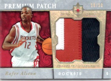 2006-07 UD Ultimate Collection Premium Patch Jersey Rafer Alston /50の画像1