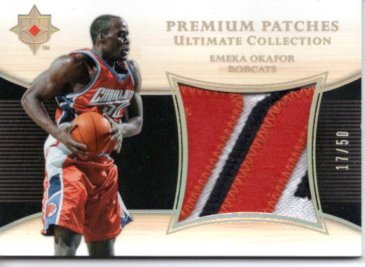 2007-08 UD Ultimate Collection Premium Patch Jersey Emeka Okafor /50_画像1