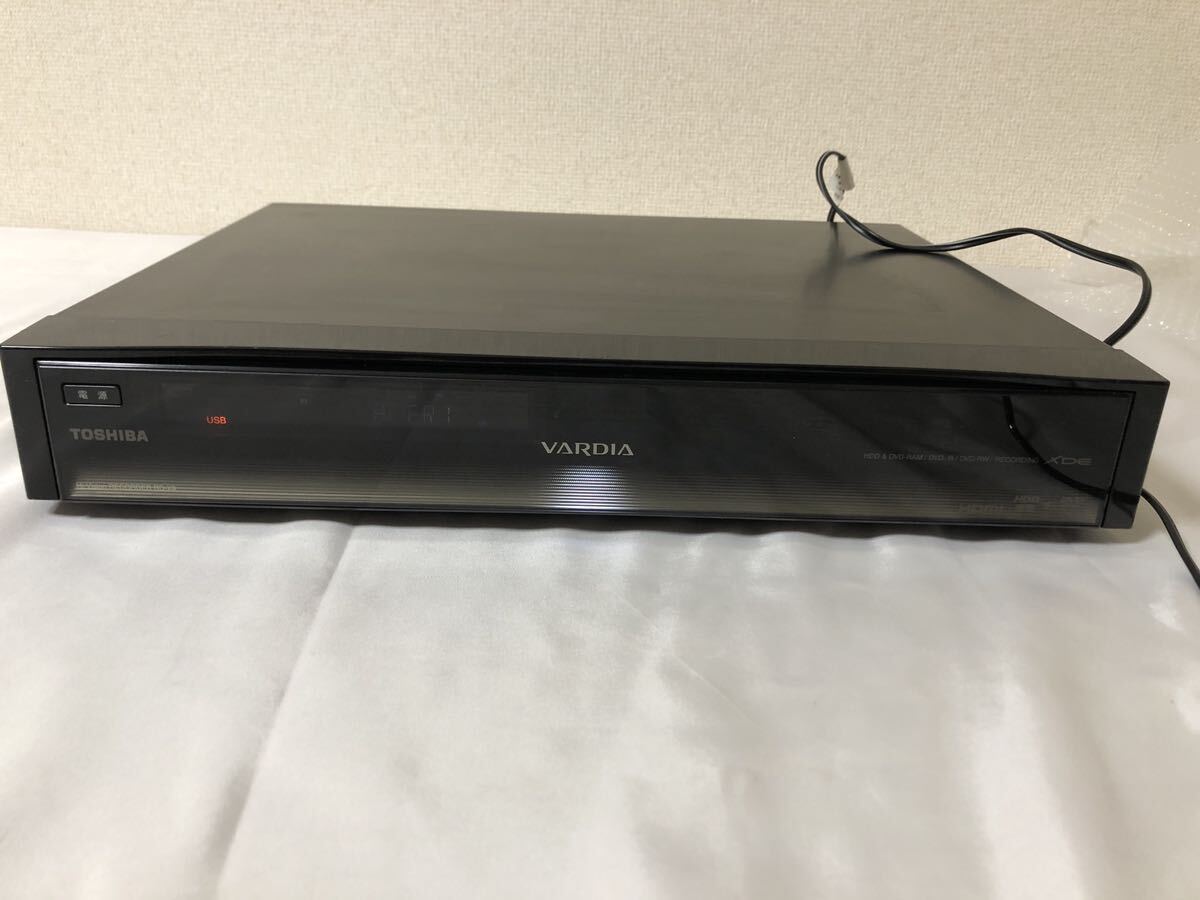 100 TOSHIBA 東芝 VARDIA ビエラ RD-X9 HDD/DVDレコーダー B-CASカード付き リモコン付き 通電のみ確認の画像1