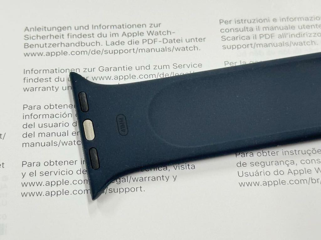 ☆即決 ほぼ未使用 Apple watch 正規品 ミッドナイト ソロループ 41mm 40mm サイズ3 アップルウォッチ 純正 775_画像3