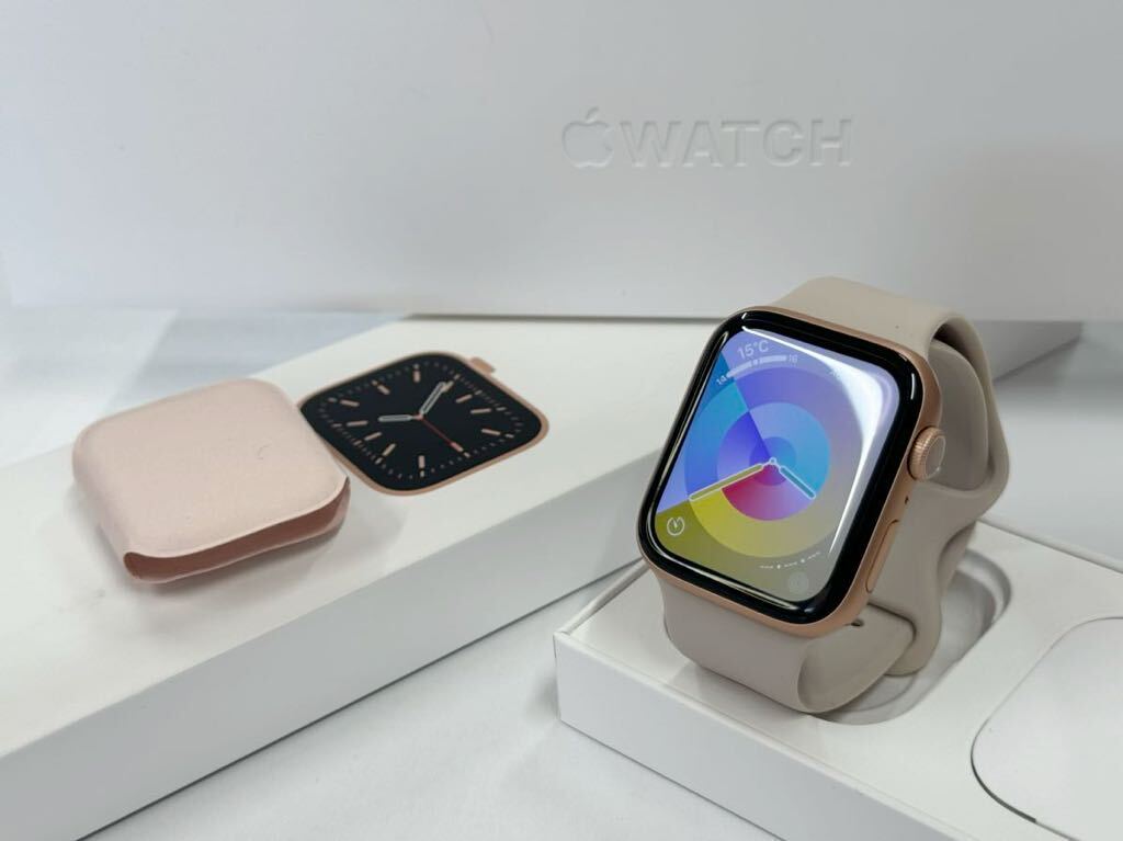 ☆即決 ケア+ Apple Watch series6 44mm ゴールドアルミニウム アップルウォッチ GPSモデル シリーズ6 801の画像1