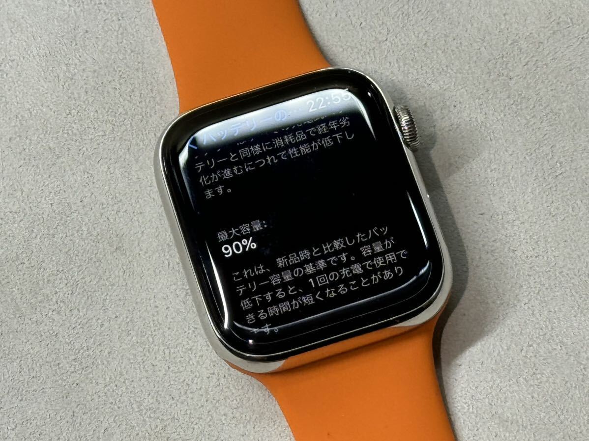 ☆即決 Apple watch エルメス シリーズ4 アップルウォッチ HERMES Series4 44mm ステンレス GPS+Cellularモデル 665_画像8