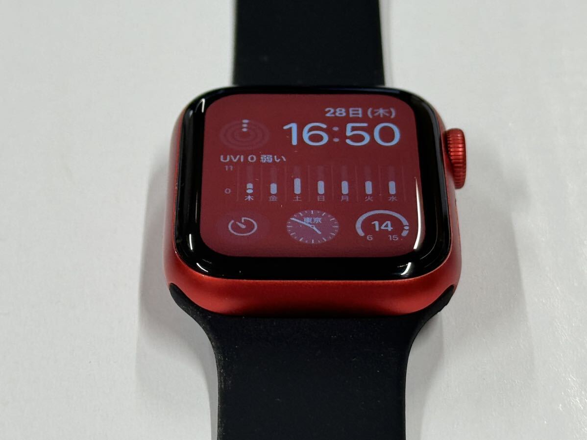 即決 美品 RED Apple watch Series6 40mm レッドアルミニウム 即決 美品 RED Apple watch Series6 40mm レッドアルミニウム