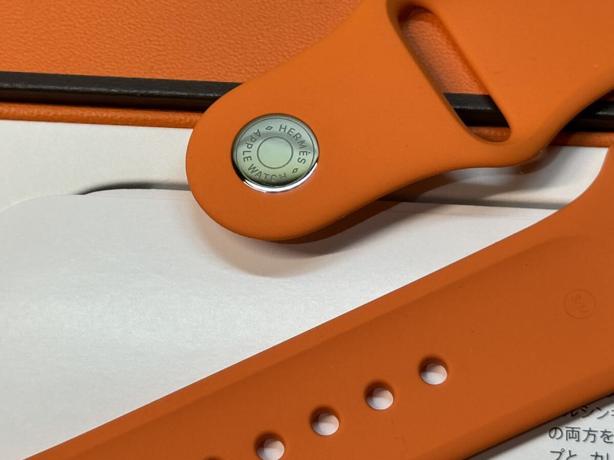 ★即決 ケア+ 美品 エルメス純正バンド Apple Watch series8 HERMES 41mm アップルウォッチ エルメス Cellular ステンレス シリーズ8 684の画像8