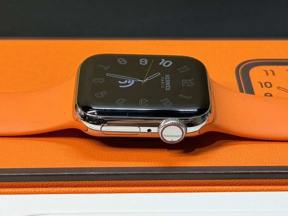 ☆即決 美品 100% HERMESバンド Apple Watch series6 HERMES 40mm アップルウォッチ エルメス GPS+Cellular ステンレス シリーズ6 685の画像4