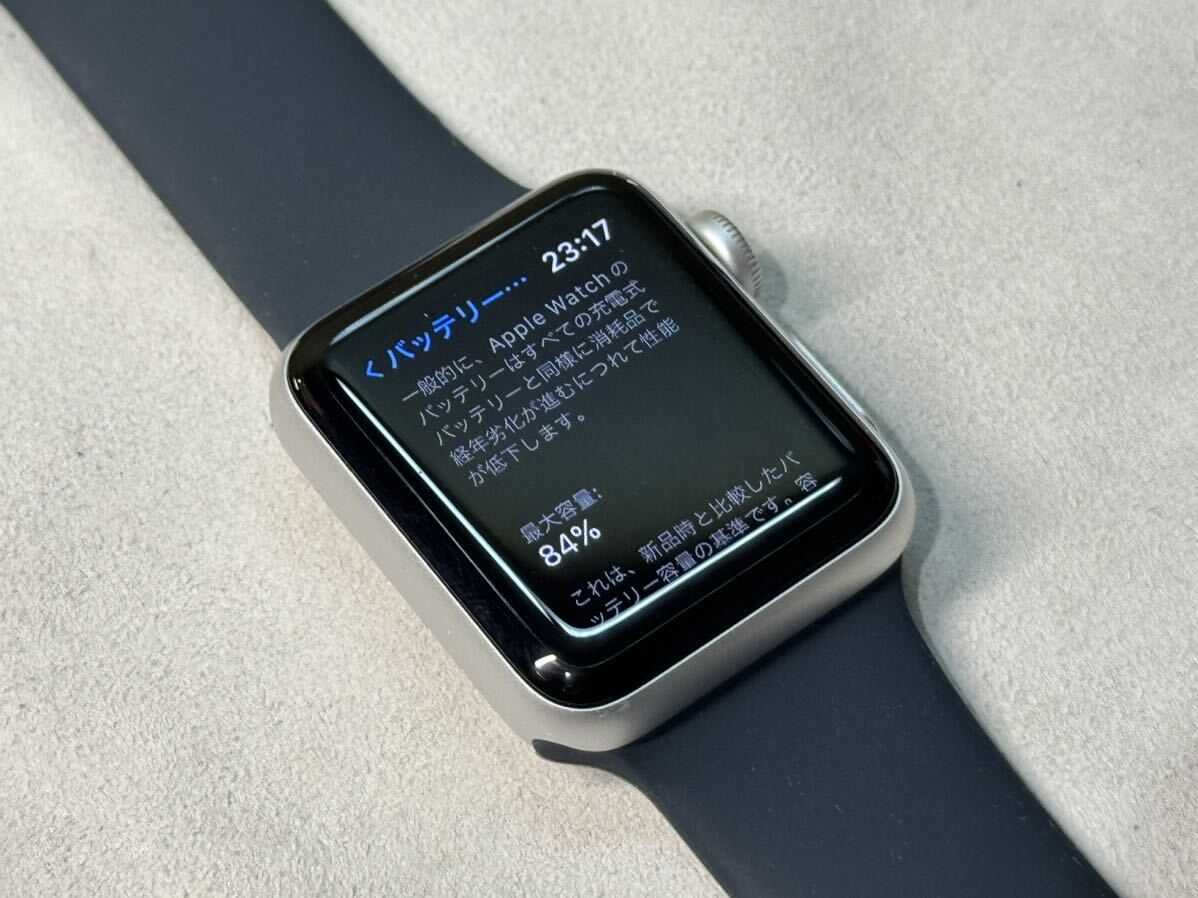 ☆即決 お試しにどうぞ！ Apple watch Series3 38mm NIKE シルバーアルミニウム アップルウォッチ 本体 GPSモデル 586_画像8