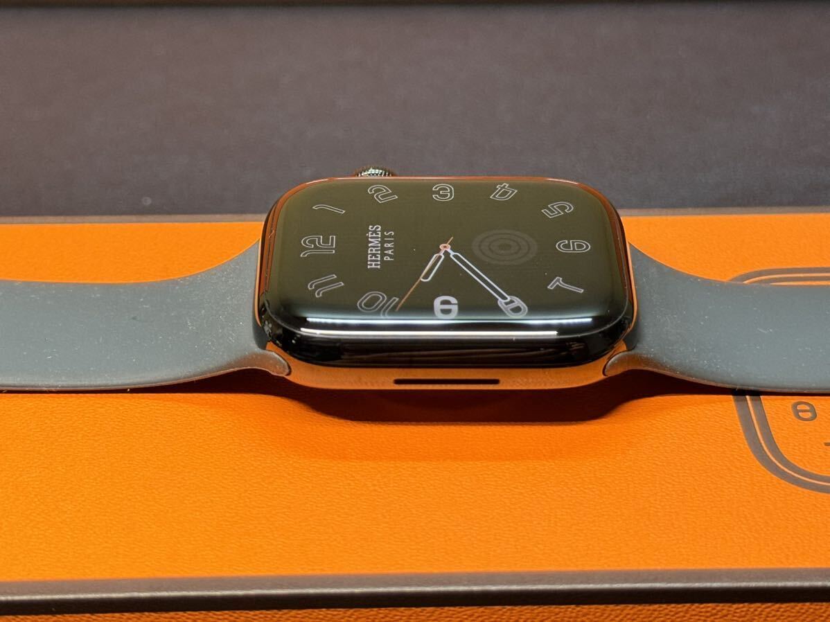 ☆即決 美品 バッテリー100％ Apple Watch series7 HERMES 45mm アップルウォッチ エルメス Cellular 黒 ブラックステンレス シリーズ7 699の画像6