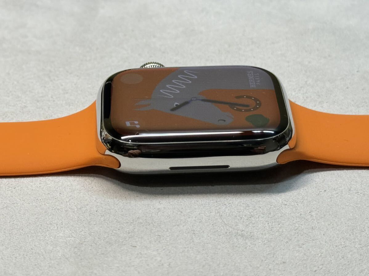 ☆即決 美品 Apple Watch series7 HERMES 41mm アップルウォッチ エルメス GPS+Cellular シルバーステンレス 心電図 シリーズ7 708の画像6