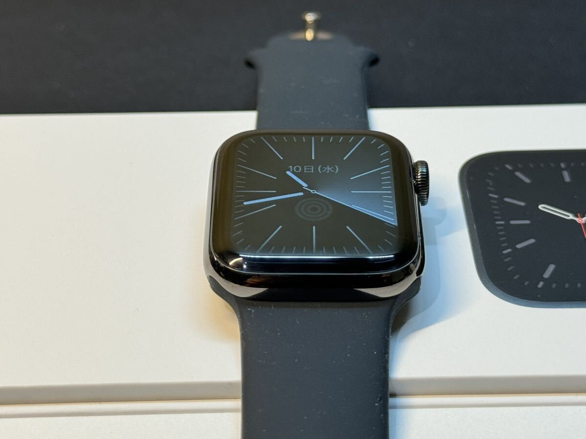 * быстрое решение Apple watch Series6 40mm graphite нержавеющая сталь GPS+Cellular Apple часы серии 6 717