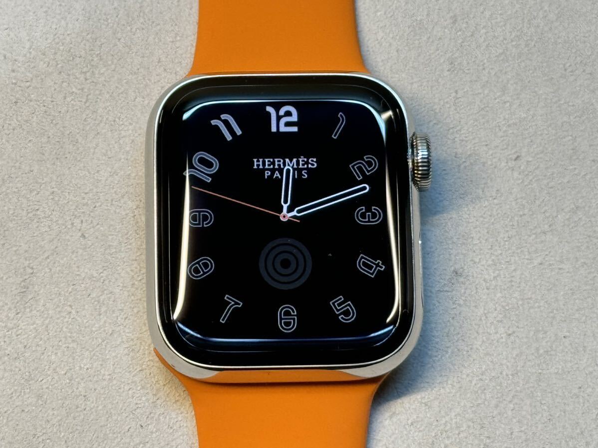 ☆即決 バッテリー100％ Apple watch シリーズ5 アップルウォッチ HERMES Series5 40mm ステンレス GPS+Cellular 706