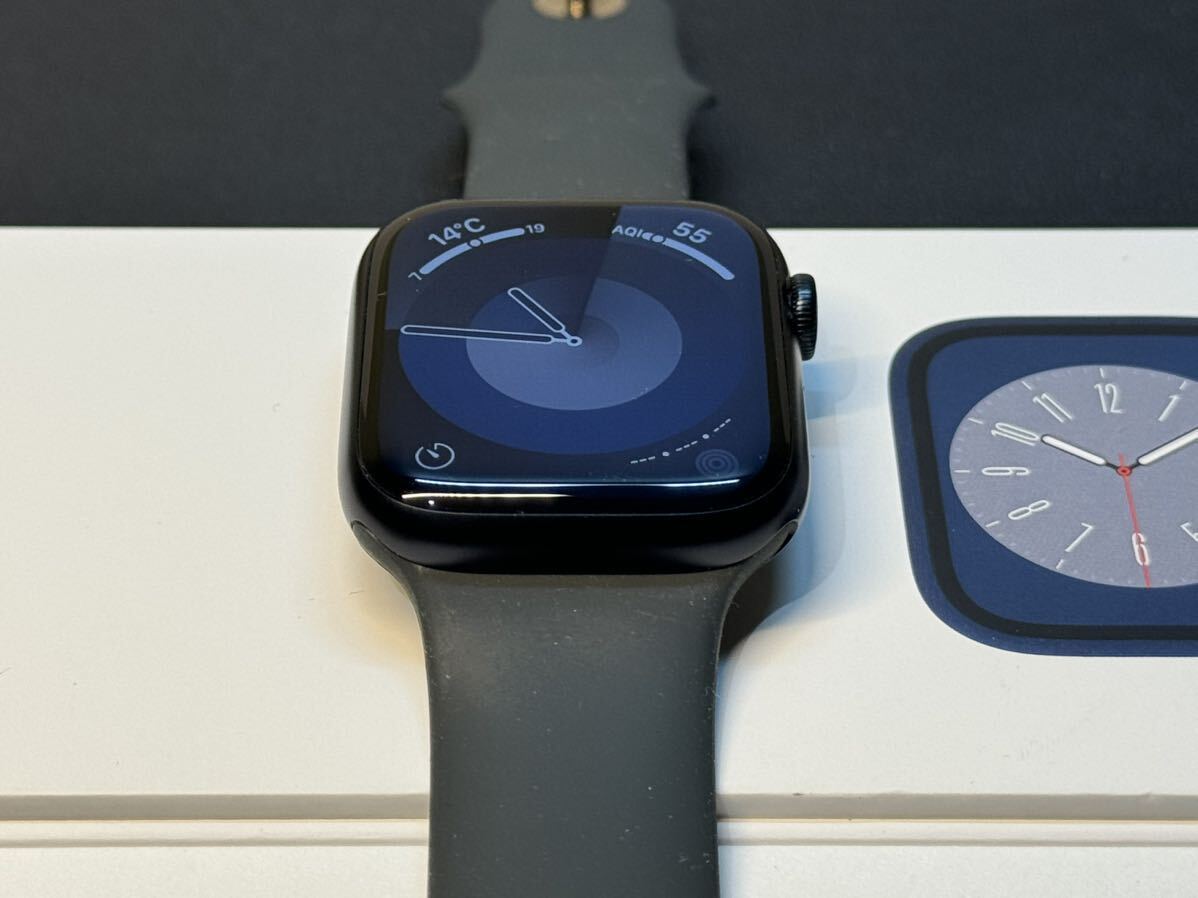 ☆即決 美品 Apple Watch series8 45mm ミッドナイトアルミニウム アップルウォッチ GPSモデル シリーズ8 714 ☆即決 美品 Apple Watch series8 45mm ミッドナイトアルミニウム アップルウォッチ GPSモデル シリーズ8 714