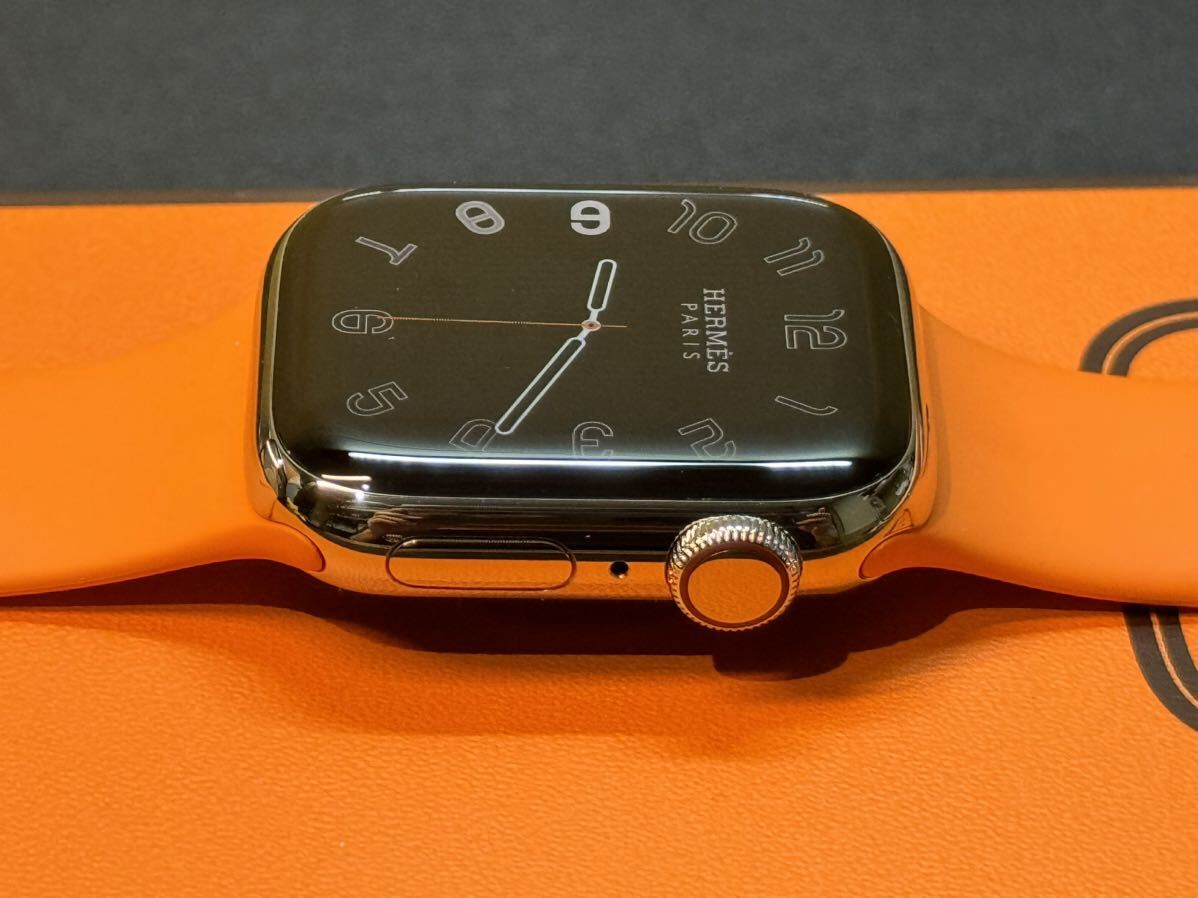 ☆最新 即決 美品 100% Apple Watch series9 HERMES 41mm アップルウォッチ エルメス GPS+Cellular シルバーステンレス シリーズ9 728の画像4