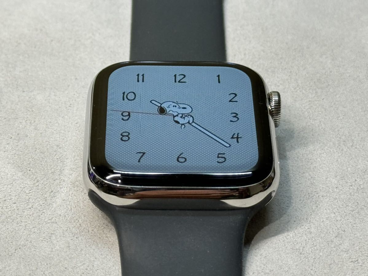 即決 美品 Apple watch Series5 44mm シルバーステンレス GPS+ 即決 美品 Apple watch Series5 44mm シルバーステンレス GPS+