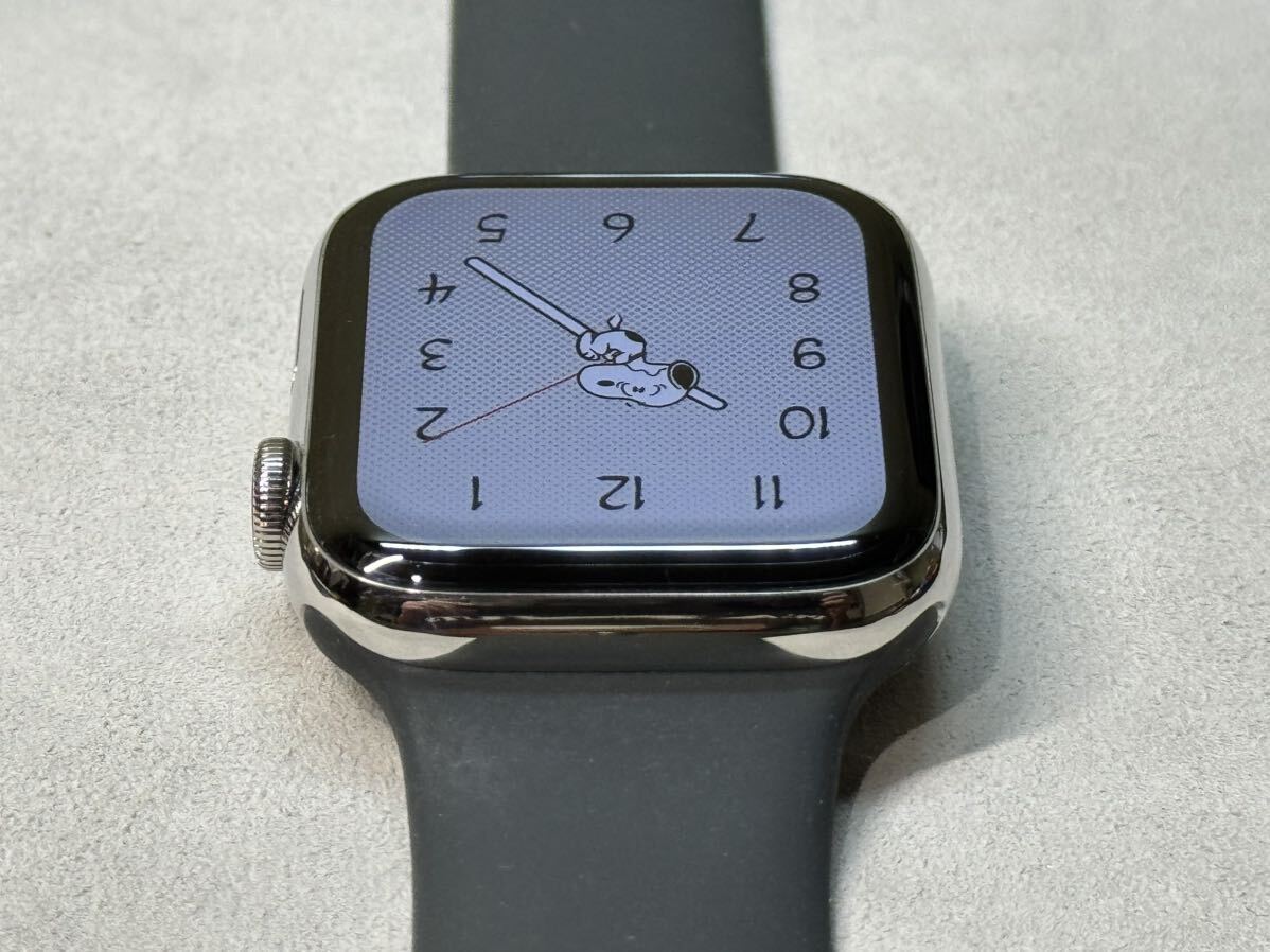 即決 美品 Apple watch Series5 44mm シルバーステンレス GPS+ 即決 美品 Apple watch Series5 44mm シルバーステンレス GPS+