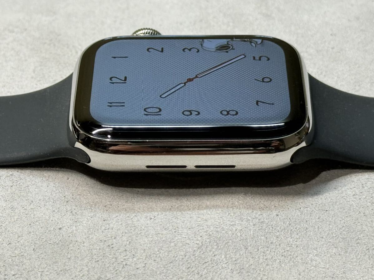 即決 美品 Apple watch Series5 44mm シルバーステンレス GPS+ 即決 美品 Apple watch Series5 44mm シルバーステンレス GPS+