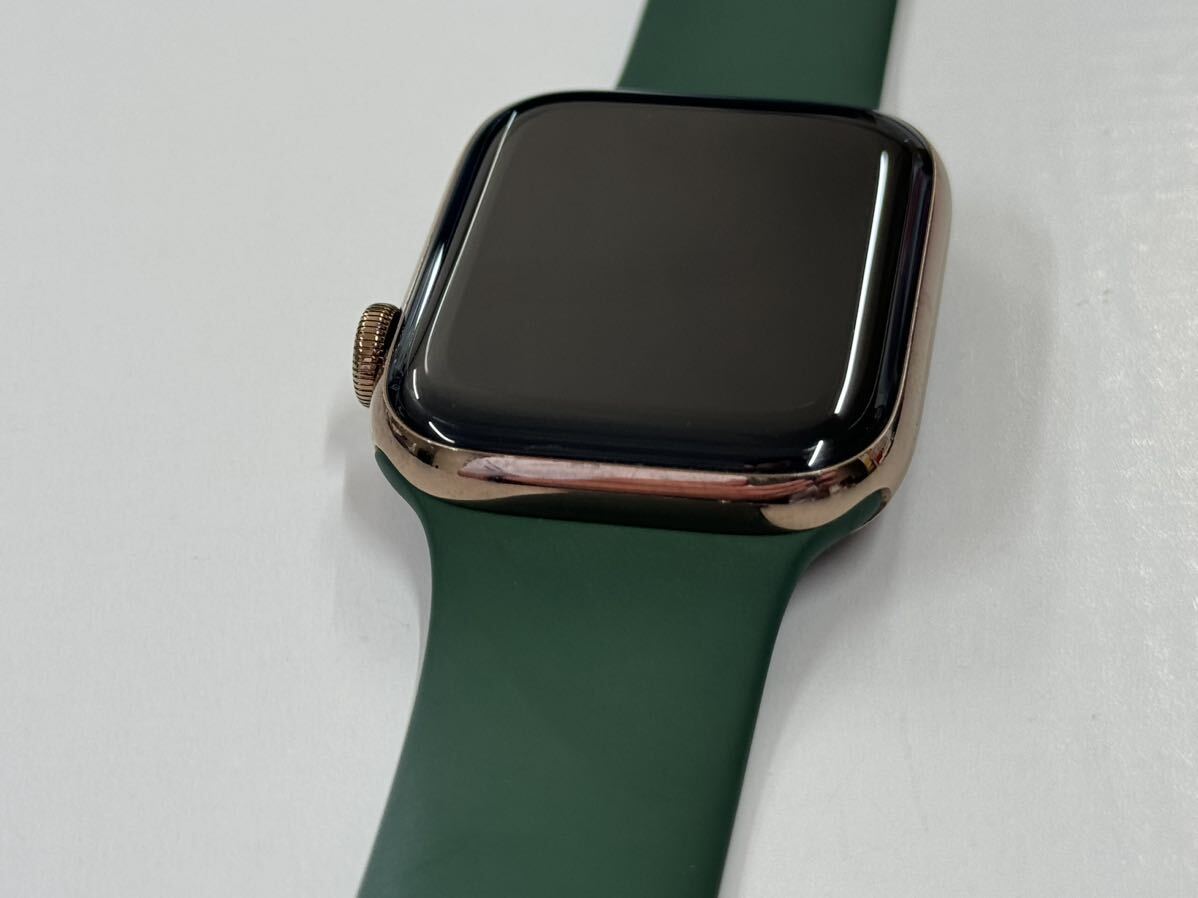 ☆即決 初めまして方にもオススメ ゴールドステンレス Apple watch Series4 GPS+Cellular 44mm アップルウォッチ 790_画像5