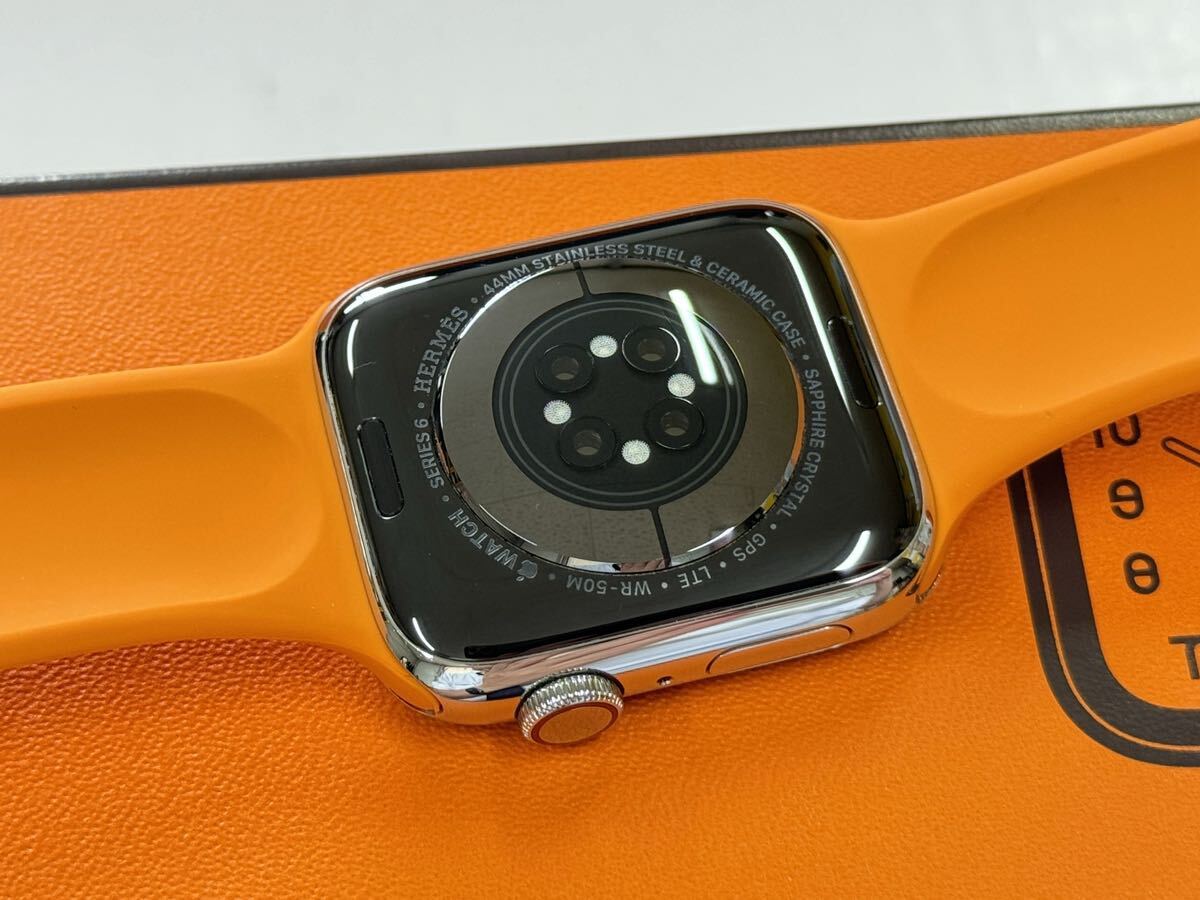 ☆即決 美品 Apple Watch series6 HERMES 44mm アップルウォッチ エルメス GPS+Cellular シルバーステンレス シリーズ7 798の画像7