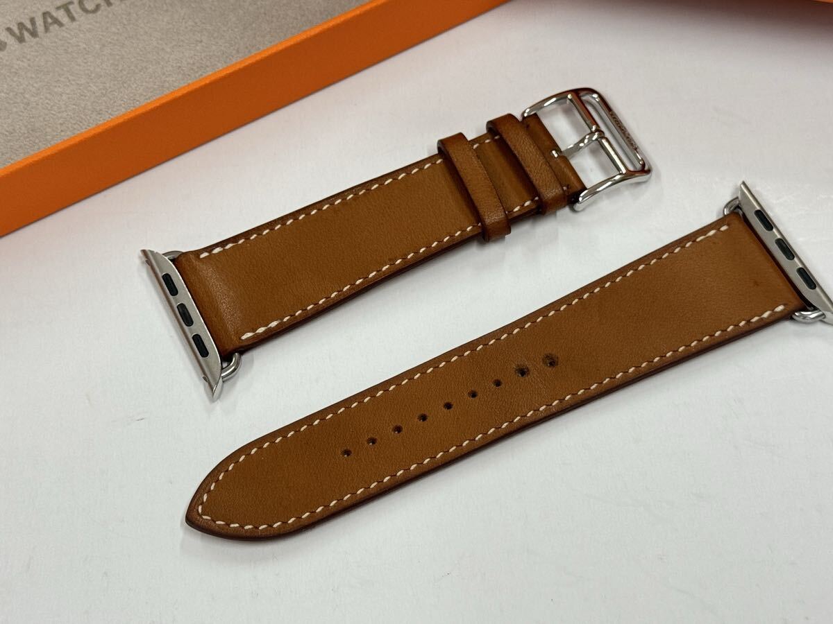 * prompt decision beautiful goods rare Apple watch HERMES 45mm 44mm 42mm simple toe ru leather band Apple watch Hermes original four vu792