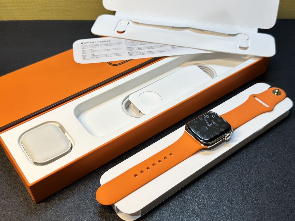 * быстрое решение уход + прекрасный товар Hermes оригинальный частота Apple Watch series8 HERMES 41mm Apple часы Hermes Cellular нержавеющая сталь серии 8 814