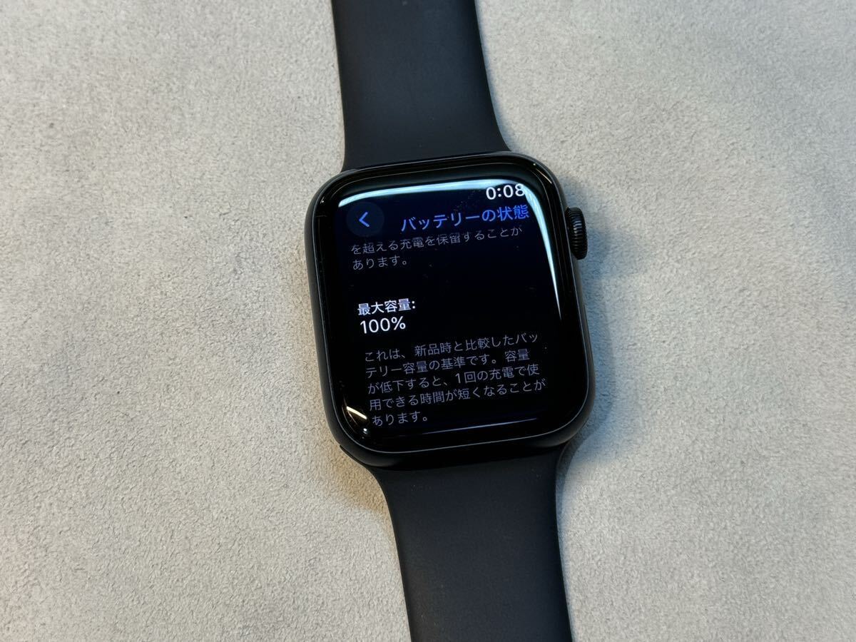 ☆即決 美品 Apple Watch SE2 44mm ミッドナイトアルミニウム アップルウォッチ GPSモデル 797_画像8