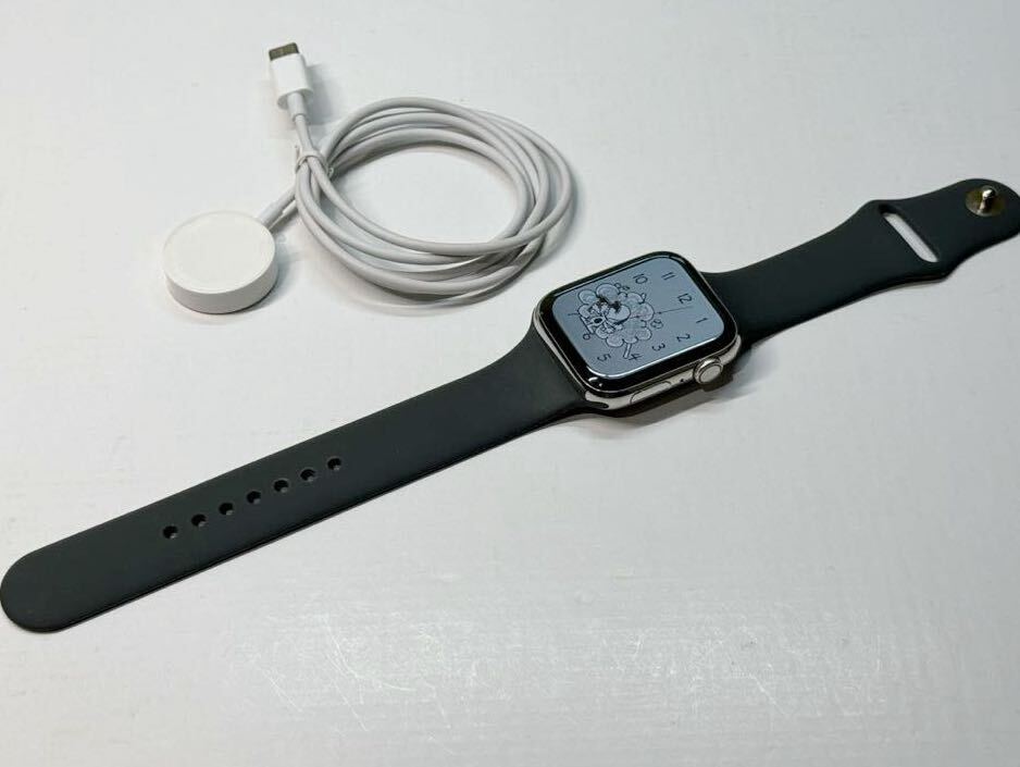 即決 美品 Apple watch Series5 44mm シルバーステンレス GPS+ 即決 美品 Apple watch Series5 44mm シルバーステンレス GPS+